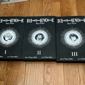 Death Note Manga Black Edition Volumes 1-8(Missing 9 & 10) 2 in 1 books